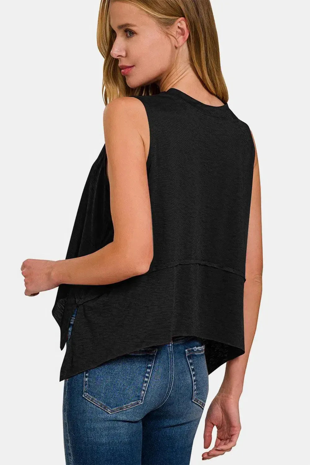 Unveiling the Zenana Seam Slit Tank: A Fashion Must-Have-Tank Tops-Evelyns Fashion