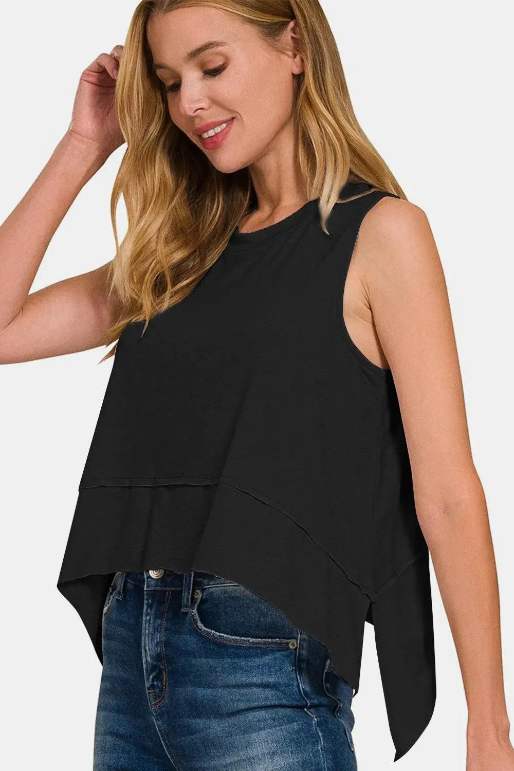Unveiling the Zenana Seam Slit Tank: A Fashion Must-Have-Tank Tops-Evelyns Fashion