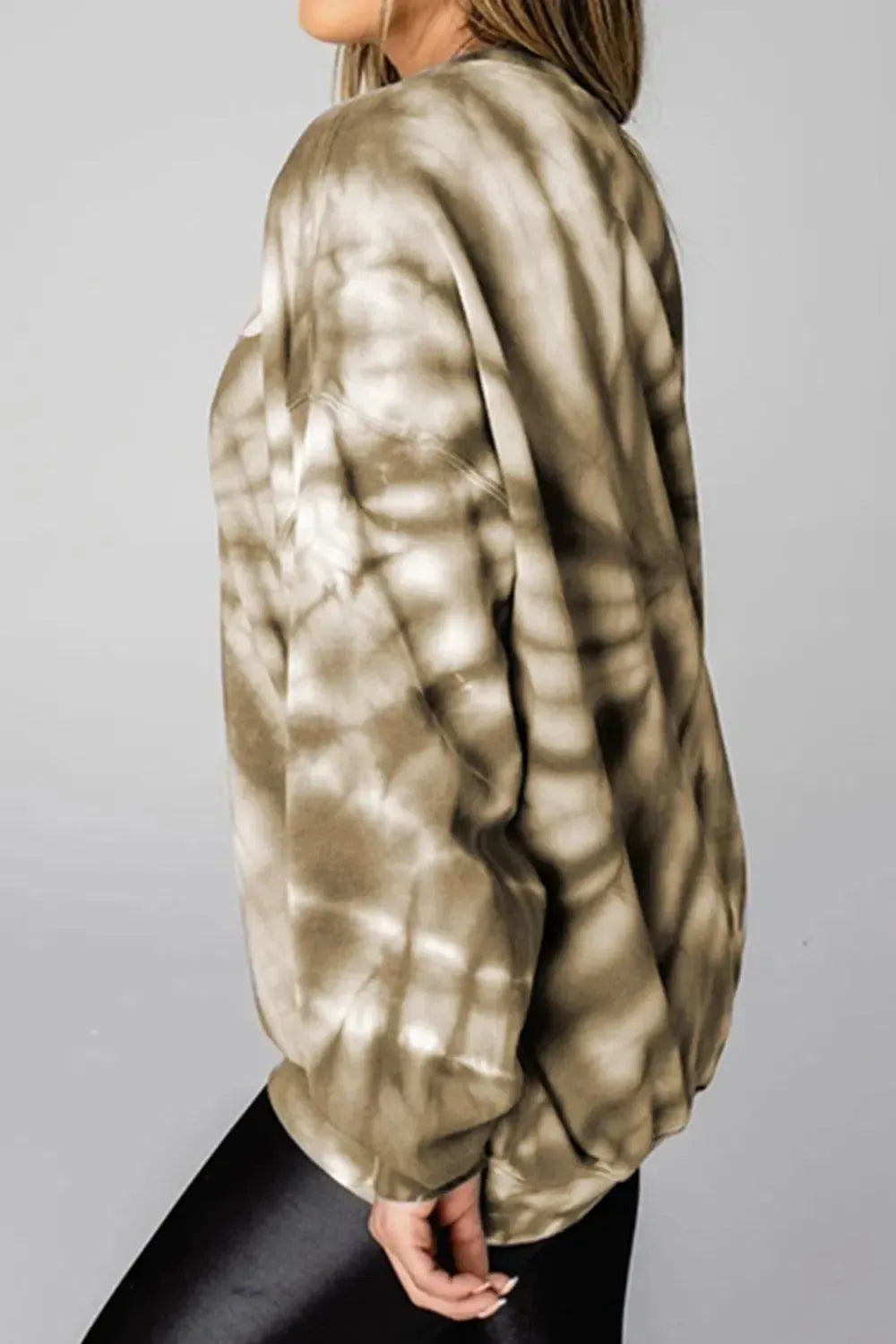 Weekend Vibes: WEEKEND LOVER Graphic Tie-Dye Sweatshirt-Sweat Shirts and Hoodies-Evelyns Fashion