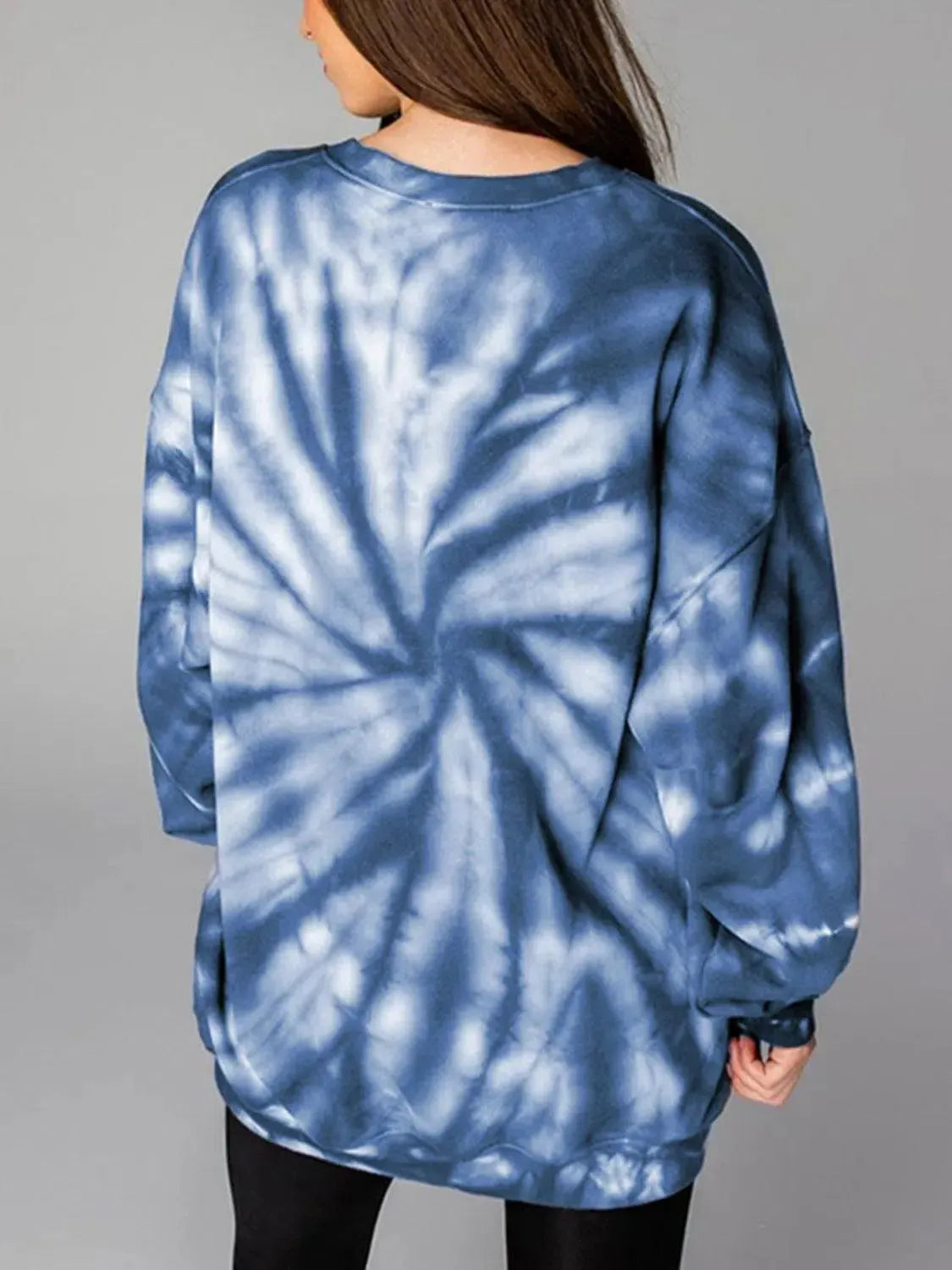 Weekend Vibes: WEEKEND LOVER Graphic Tie-Dye Sweatshirt-Sweat Shirts and Hoodies-Evelyns Fashion