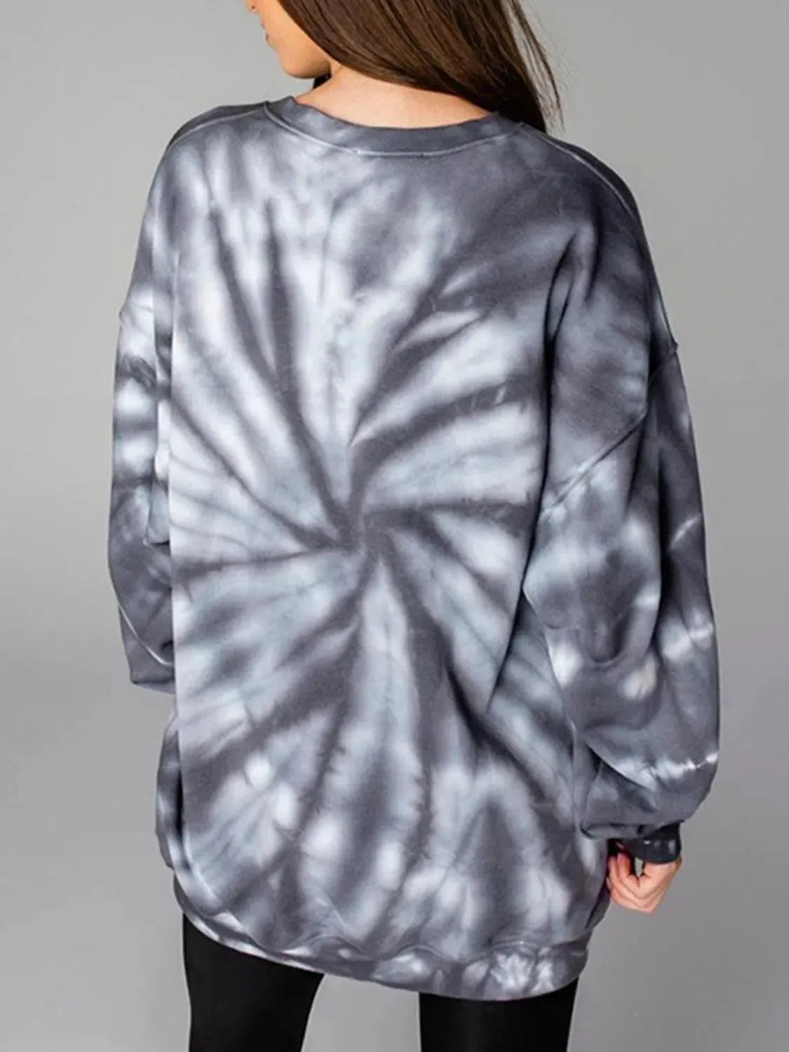 Weekend Vibes: WEEKEND LOVER Graphic Tie-Dye Sweatshirt-Sweat Shirts and Hoodies-Evelyns Fashion