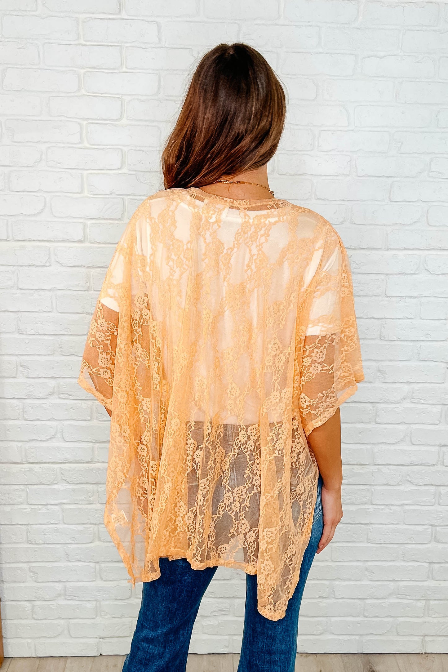 Women's Lace Kimono-Kimono-Evelyns Fashion