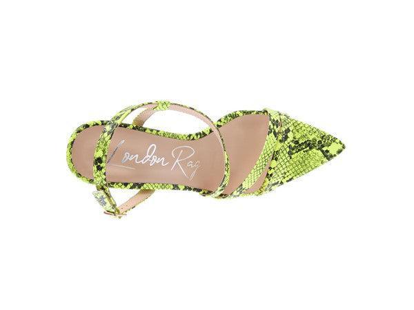 Women's Snake Print Heel Sandals-Heel Shoes-Evelyns Fashion
