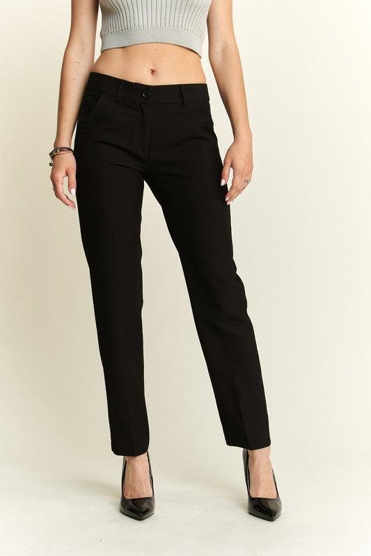 Zipper Skinny Pants-pants-Evelyns Fashion