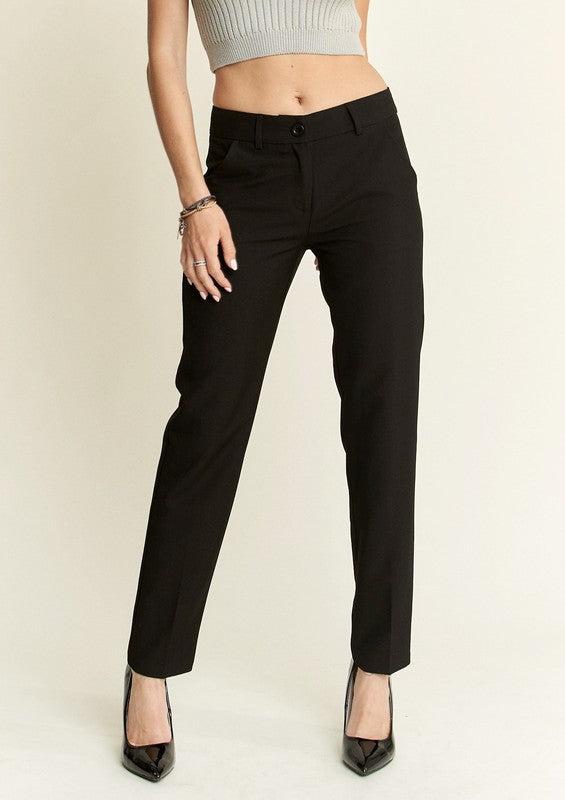 Zipper Skinny Pants-pants-Evelyns Fashion