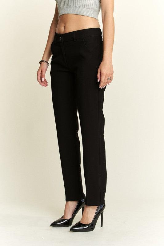 Zipper Skinny Pants-pants-Evelyns Fashion