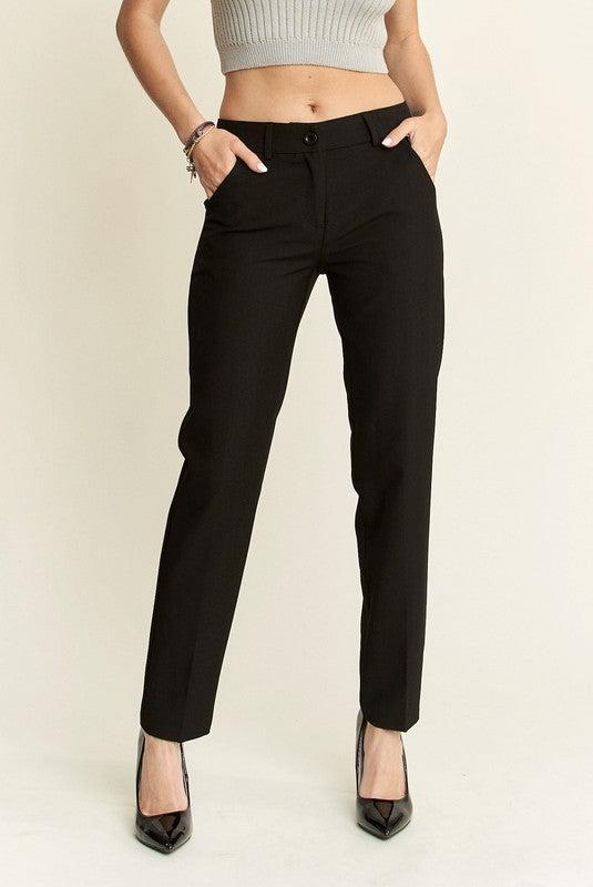 Zipper Skinny Pants-pants-Evelyns Fashion