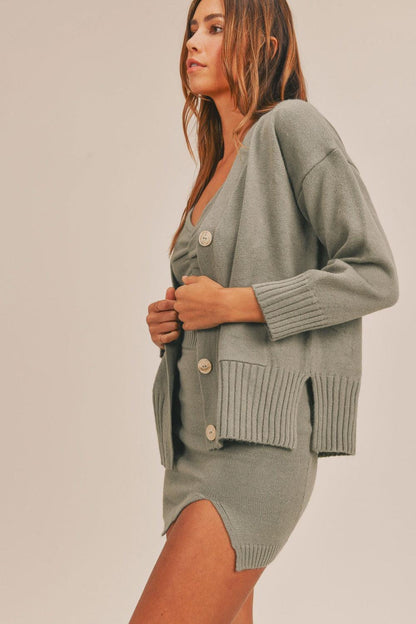 3 Piece Caridgan Set Womens-Cardigans-Evelyns Fashion
