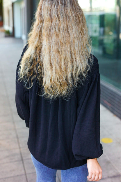 Boho Long Sleeve Top-Evelyns Fashion