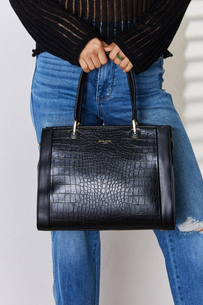 David Jones Leather Handbag-handbags-Evelyns Fashion
