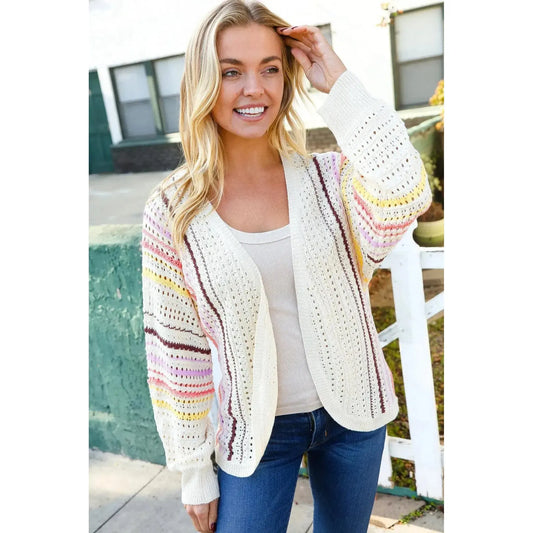 Dolman Sleeve Cardigan-Evelyns Fashion