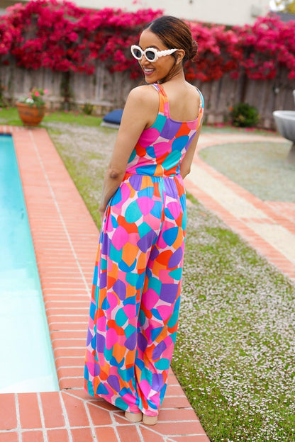 Floral Wide Leg Jumpsuit – Feminine, Flowing & Effortless Chic-Evelyns Fashion
