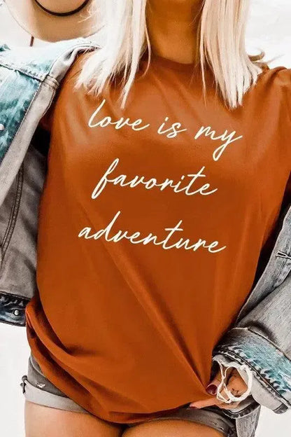 Graphic Tee for Women-Evelyns Fashion