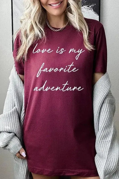 Graphic Tee for Women-Evelyns Fashion