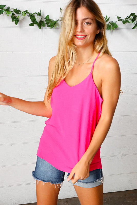 Hot Pink Cami-Evelyns Fashion