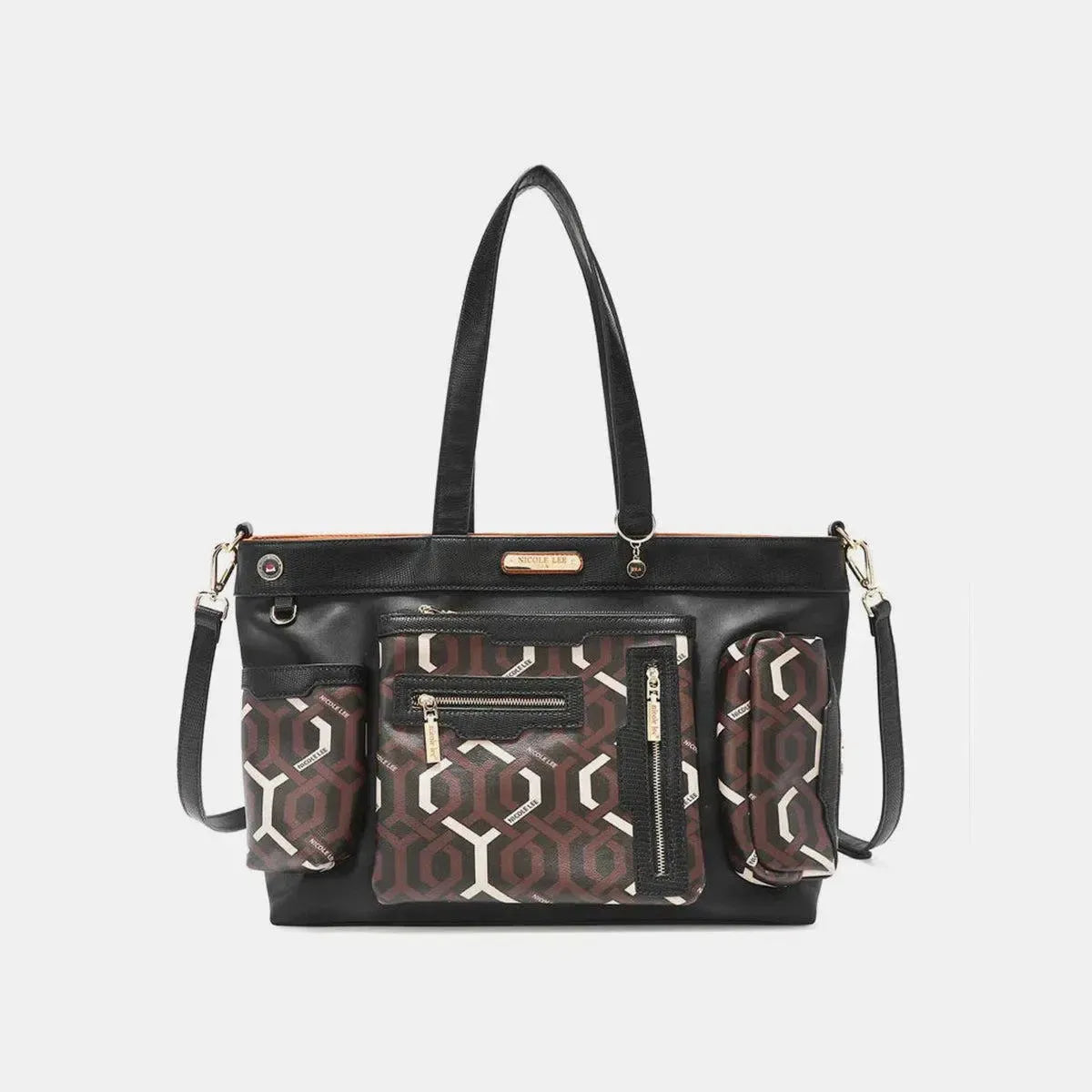Sustainable Sophistication: Vegan Large Leather Handbag-handbags-Evelyns Fashion