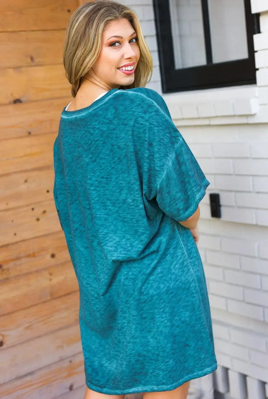 Trendy Cotton Blend Cowgirl Graphic Long Tee for Women-Evelyns Fashion