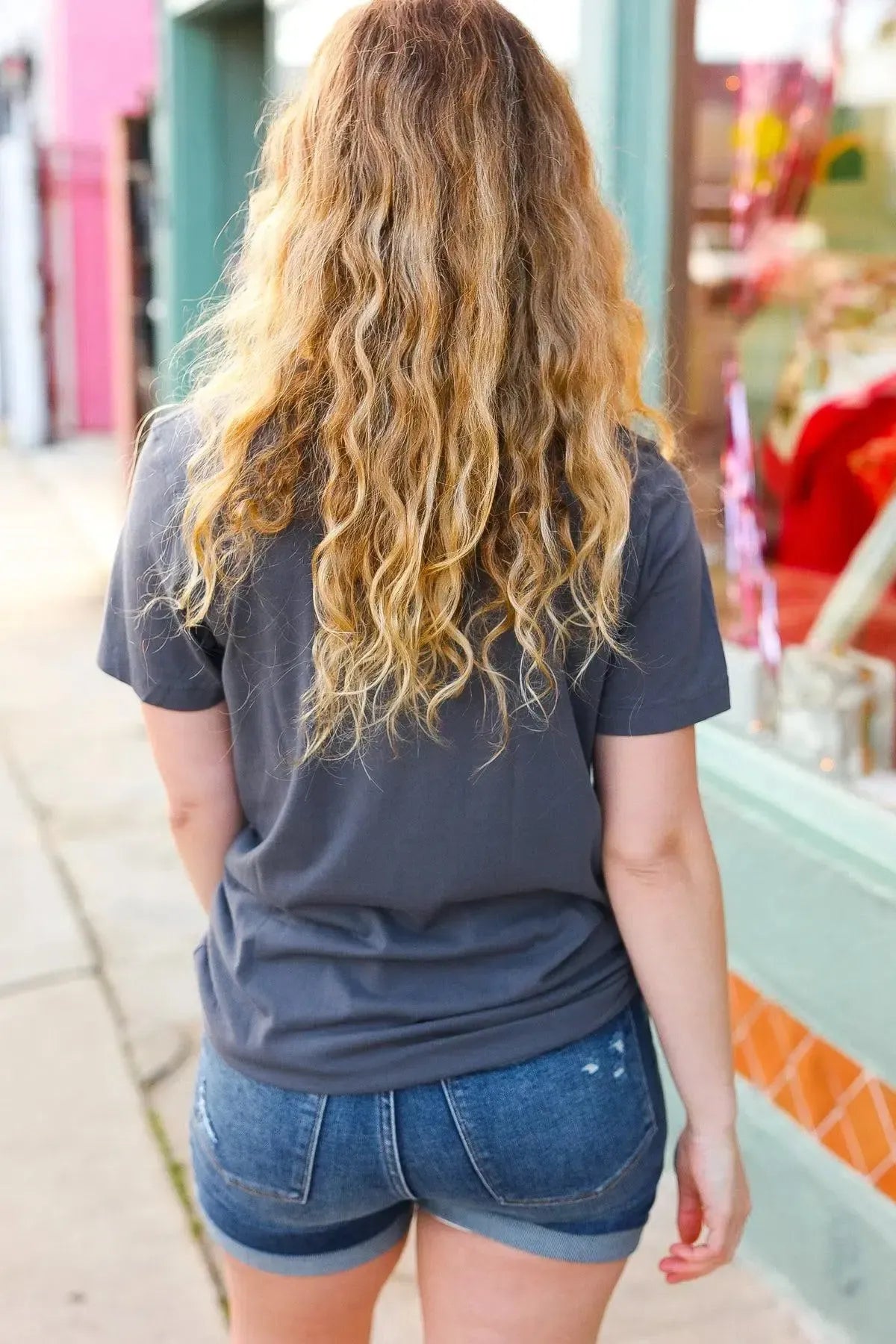 Weekend Ready "HOWDY" Cowboy Hat Graphic Tee-Evelyns Fashion