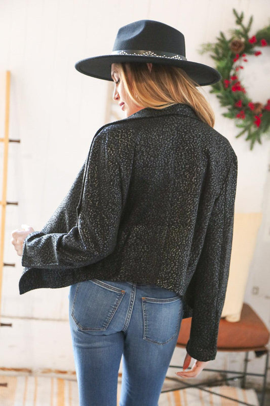 Women's Black Blazer Jackets-Evelyns Fashion