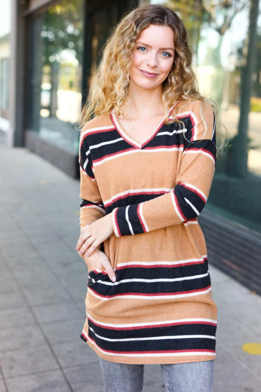 Beautiful You - Hacci Tunic/Dress-Evelyns Fashion