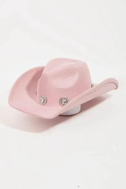 Bold Western Glam: Rhinestone Cowboy Hat-Womens Hats-Evelyns Fashion