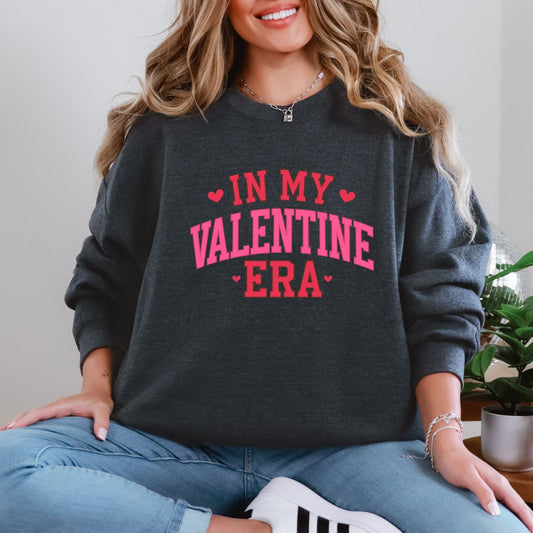 Celebrate Love in Style: Valentine Era Graphic Sweatshirt-Womens-Evelyns Fashion