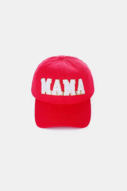 Celebrate Motherhood in Style: MAMA Chenille Cap-Womens Hats-Evelyns Fashion