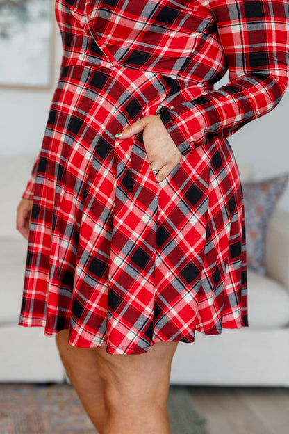 Chic & Functional: Highland Long Sleeve Skort Dress-Dresses-Evelyns Fashion