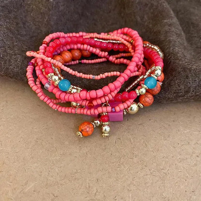 Chic Simplicity: Resin Rice Bead Bracelet-jewelry-Evelyns Fashion