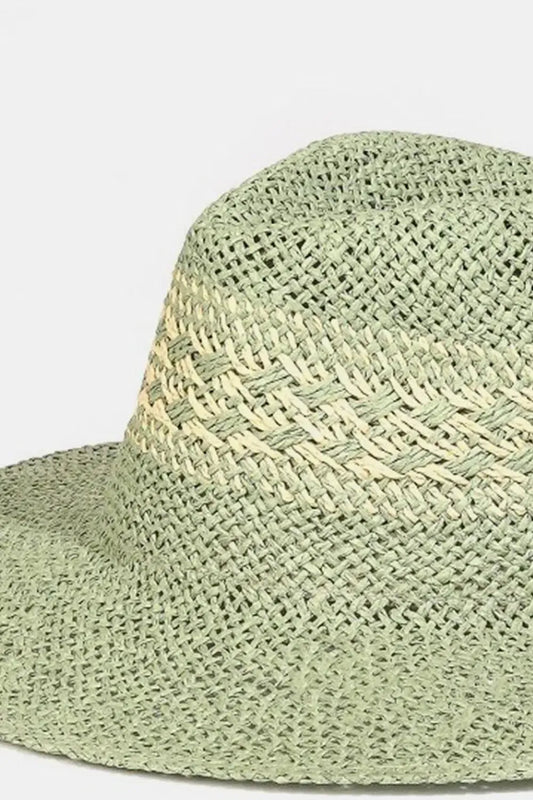 Chic & Sun-Safe: Wide Brim Straw Hat for Every Occasion-Womens Hats-Evelyns Fashion