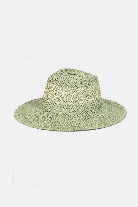 Chic & Sun-Safe: Wide Brim Straw Hat for Every Occasion-Womens Hats-Evelyns Fashion