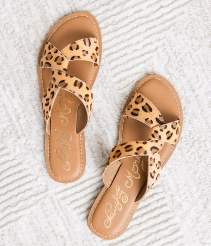 Conga Sandal in Leopard-Shoes-Evelyns Fashion