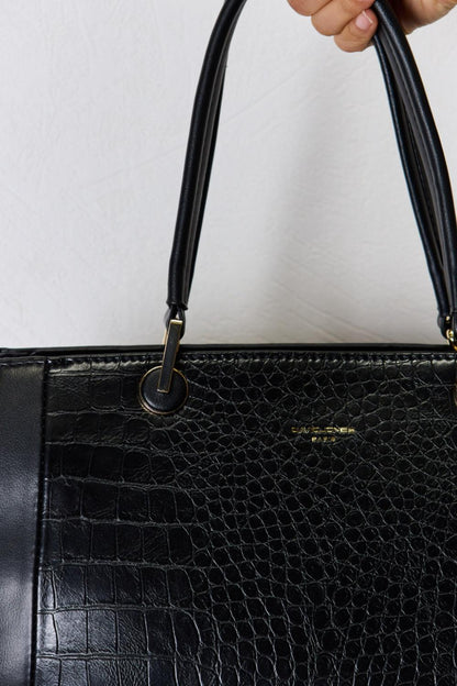 David Jones Leather Handbag-handbags-Evelyns Fashion