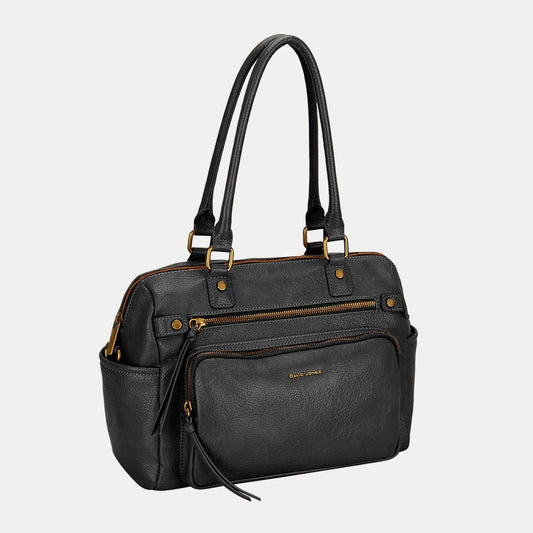 Eco-Friendly Elegance: Zipper PU Leather Handbag-handbags-Evelyns Fashion