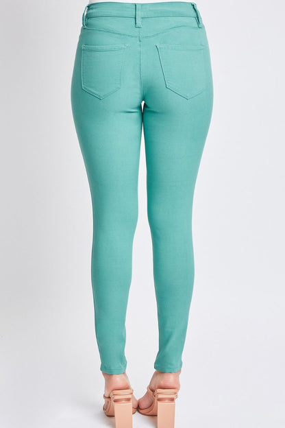 Effortless Comfort: Hyperstretch Mid-Rise Skinny Pants-pants-Evelyns Fashion