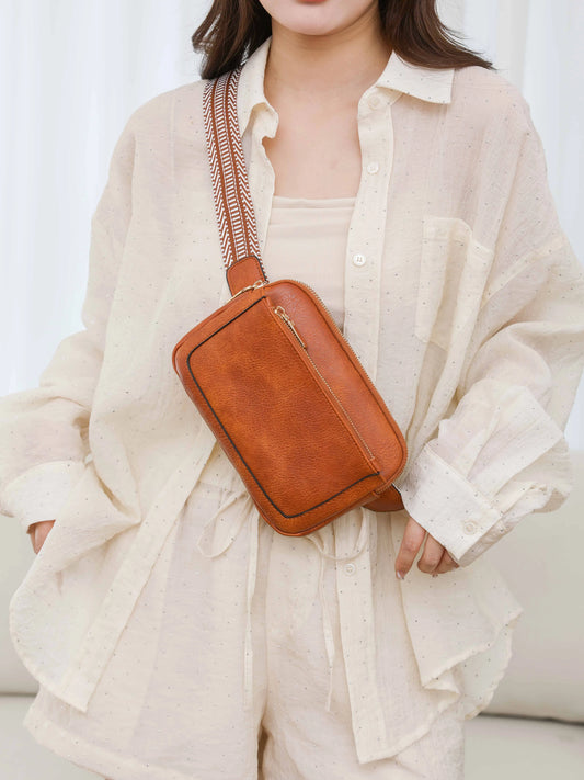 Elegant Leather Crossbody Bag for Everyday Use-purse bags-Evelyns Fashion