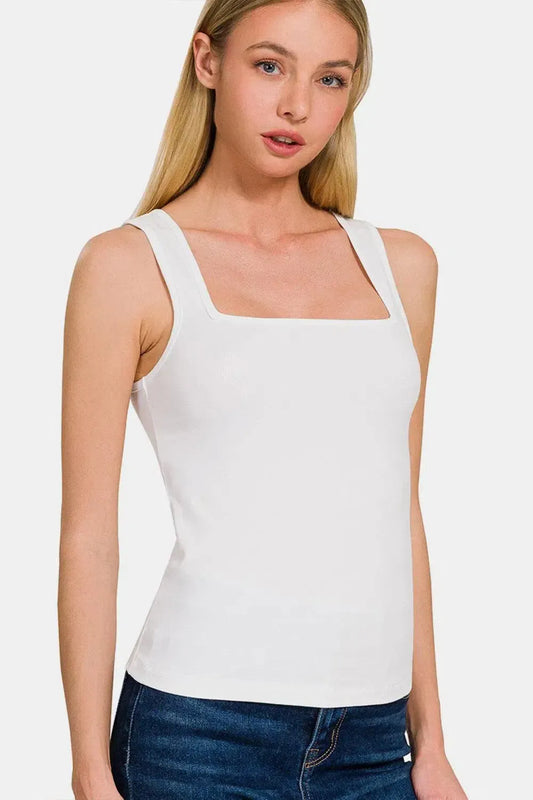 Elevate Your Style with the Zenana Cropped Tank-Tank Tops-Evelyns Fashion