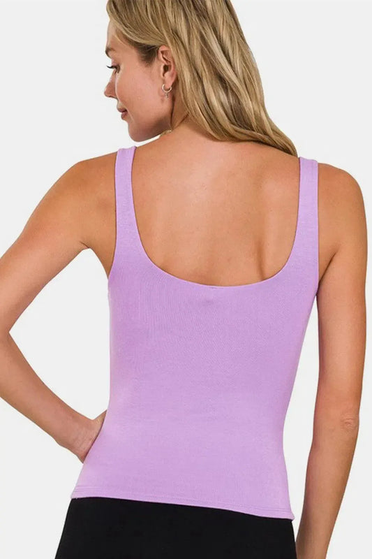 Elevate Your Wardrobe with the Zenana V-Neck Tank-Tank Tops-Evelyns Fashion