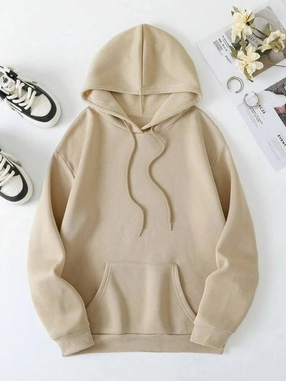 Empower Your Style: Faith Over Fear Dropped Shoulder Hoodie-Sweat Shirts and Hoodies-Evelyns Fashion