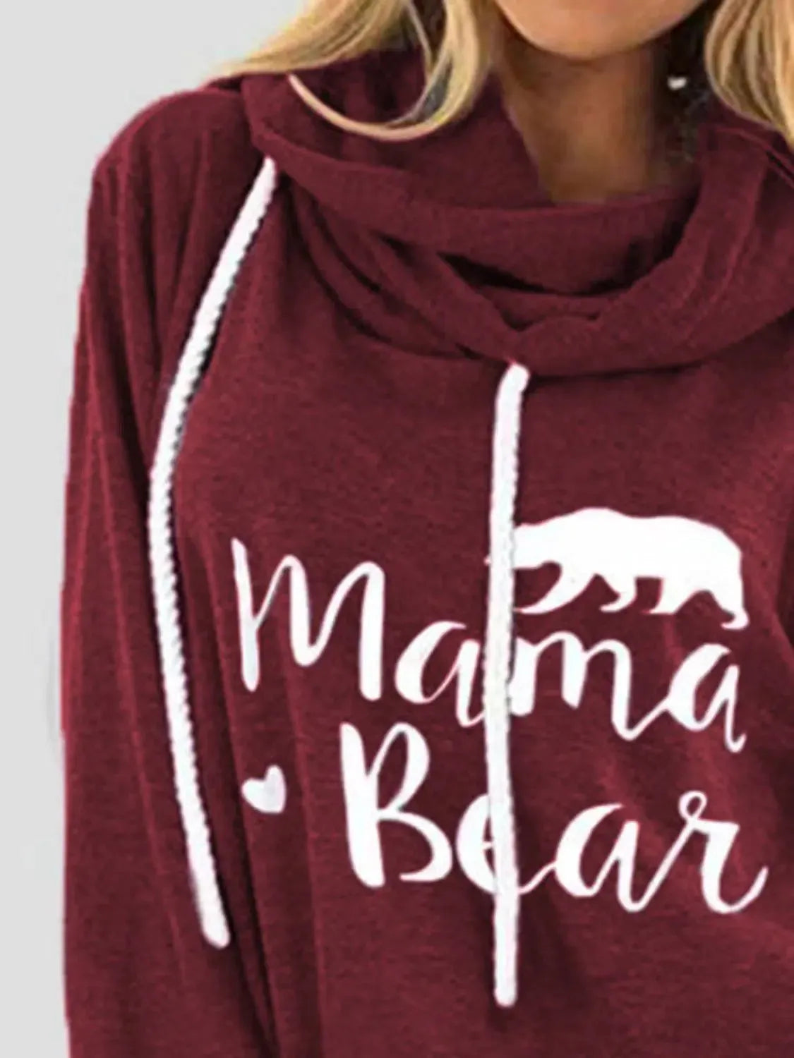 Express Your Style: Drawstring Hoodie with Letter Graphic Prints-Sweat Shirts and Hoodies-Evelyns Fashion