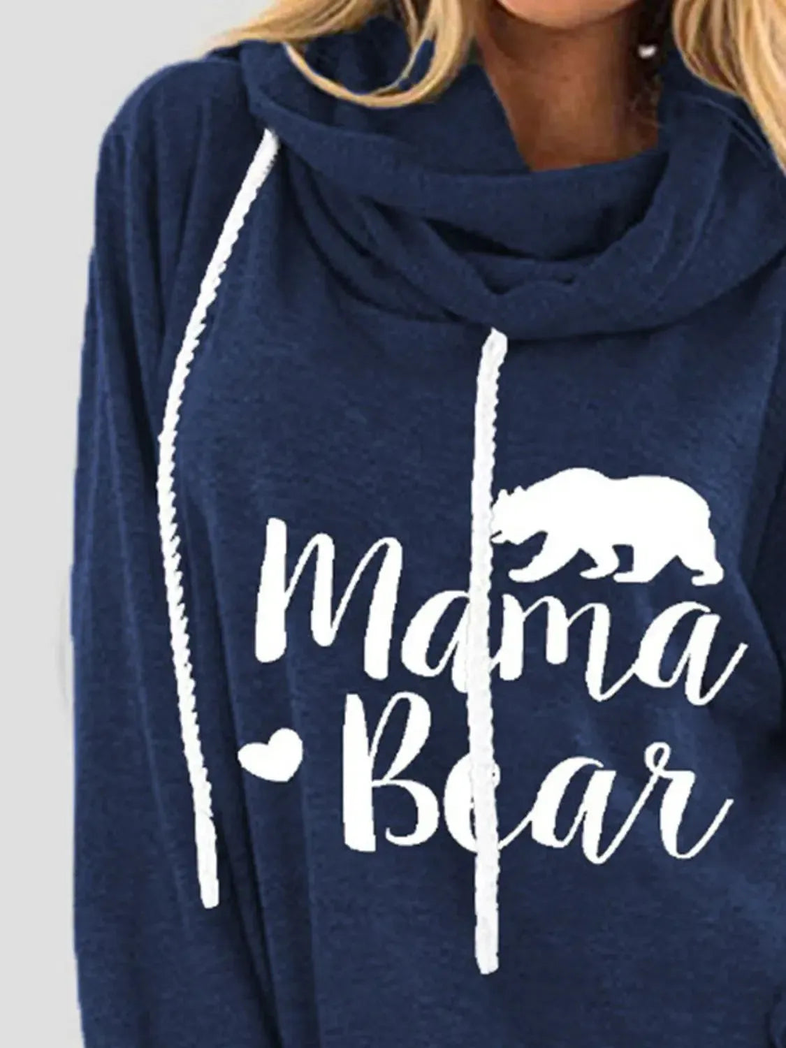 Express Your Style: Drawstring Hoodie with Letter Graphic Prints-Sweat Shirts and Hoodies-Evelyns Fashion