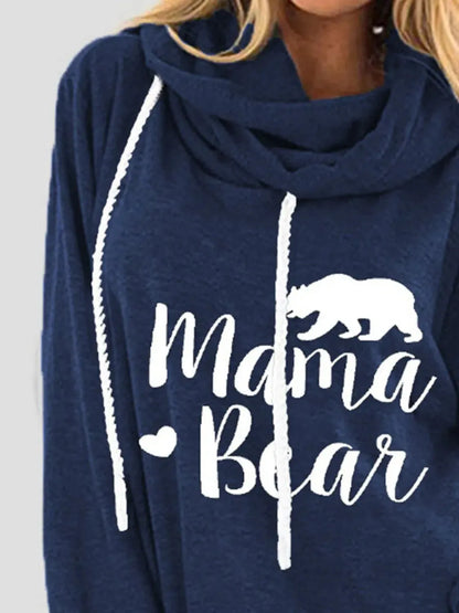 Express Your Style: Drawstring Hoodie with Letter Graphic Prints-Sweat Shirts and Hoodies-Evelyns Fashion