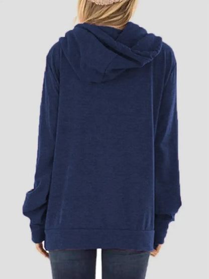 Express Your Style: Drawstring Hoodie with Letter Graphic Prints-Sweat Shirts and Hoodies-Evelyns Fashion