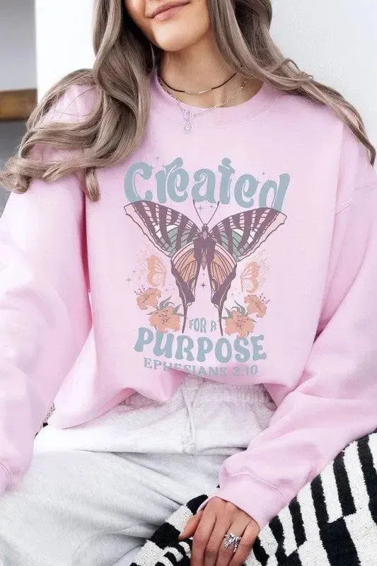 Faith & Comfort: Christian Fleece Sweatshirt-long sleeve-Evelyns Fashion