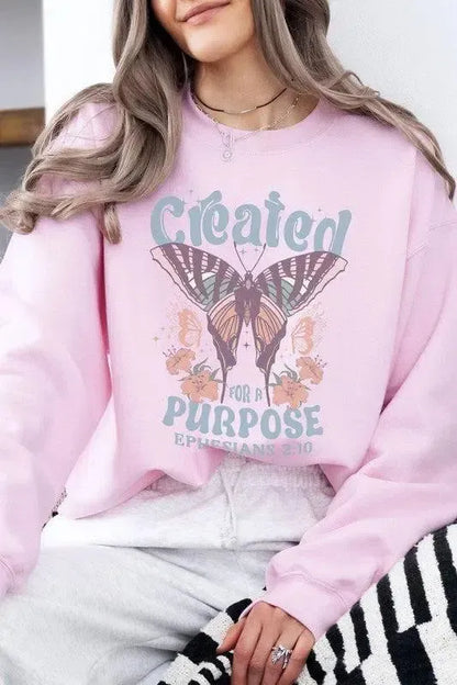 Faith & Comfort: Christian Fleece Sweatshirt-long sleeve-Evelyns Fashion