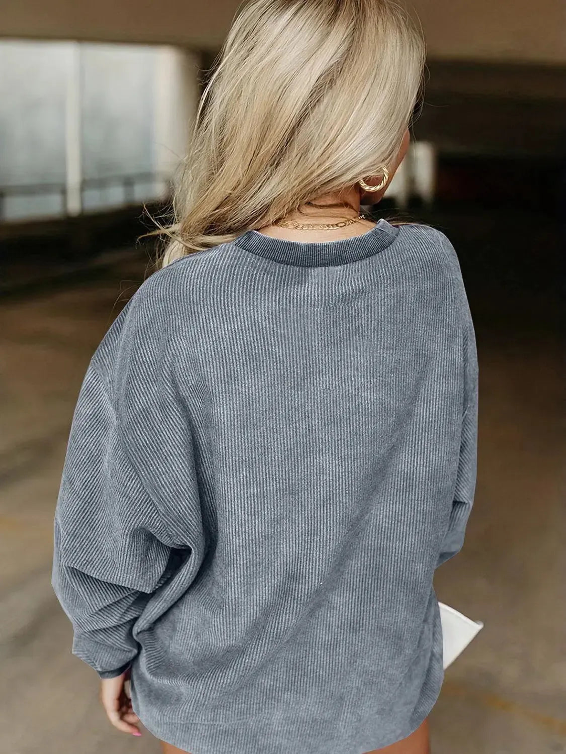 Fun & Cozy: Full-Size HOWDY Graphic Sweatshirt-Sweat Shirts and Hoodies-Evelyns Fashion