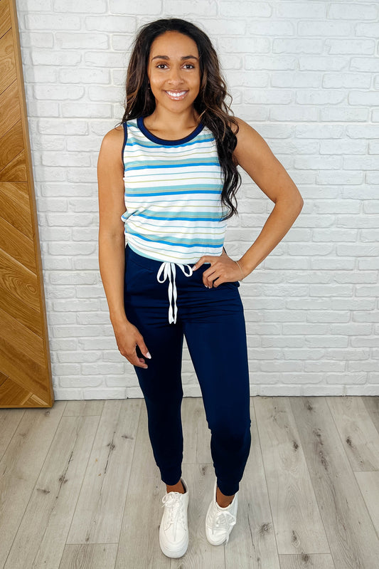 Giving the Run Around Joggers in Navy-Womens-Evelyns Fashion