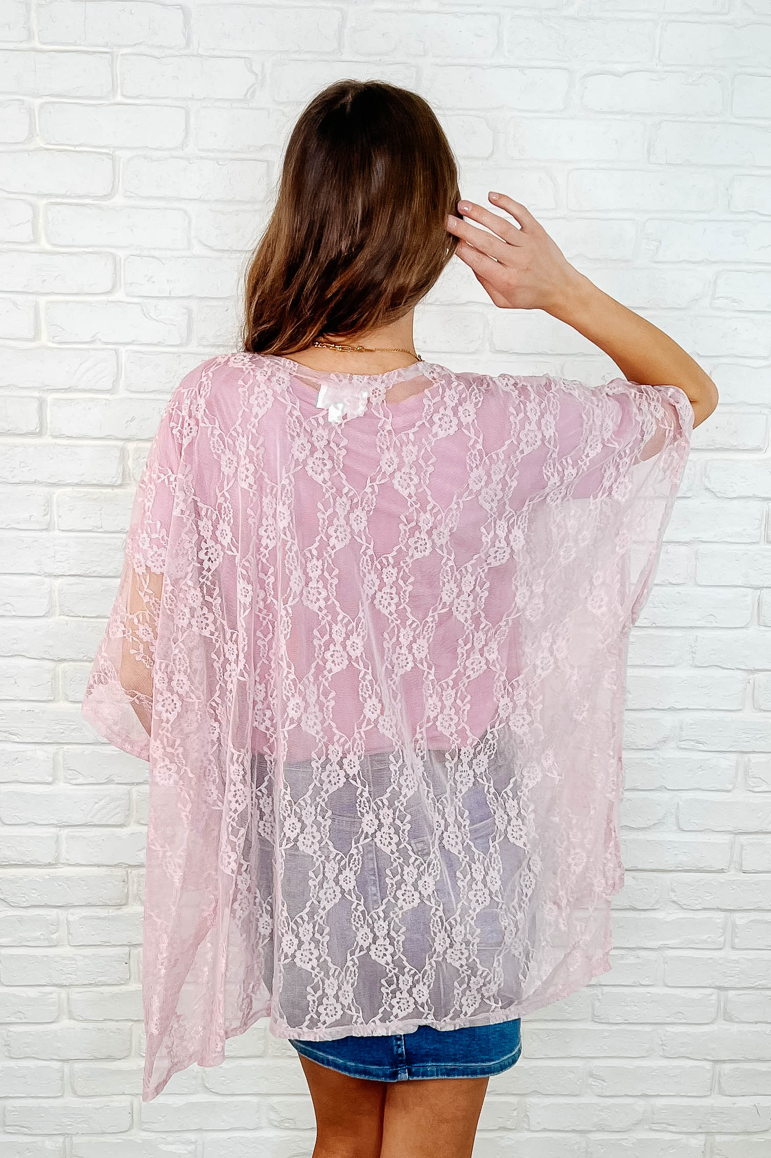 Good Days Ahead Lace Kimono-Kimonos-Evelyns Fashion