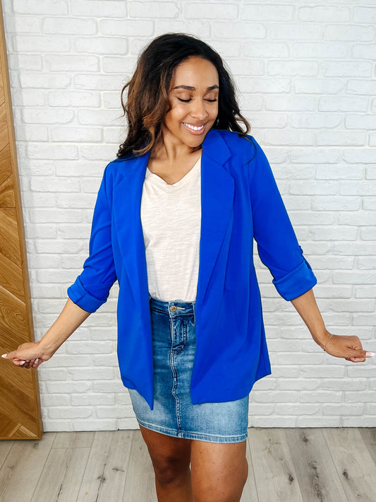 Haley High Rise Control Top Skirt-Denim-Evelyns Fashion