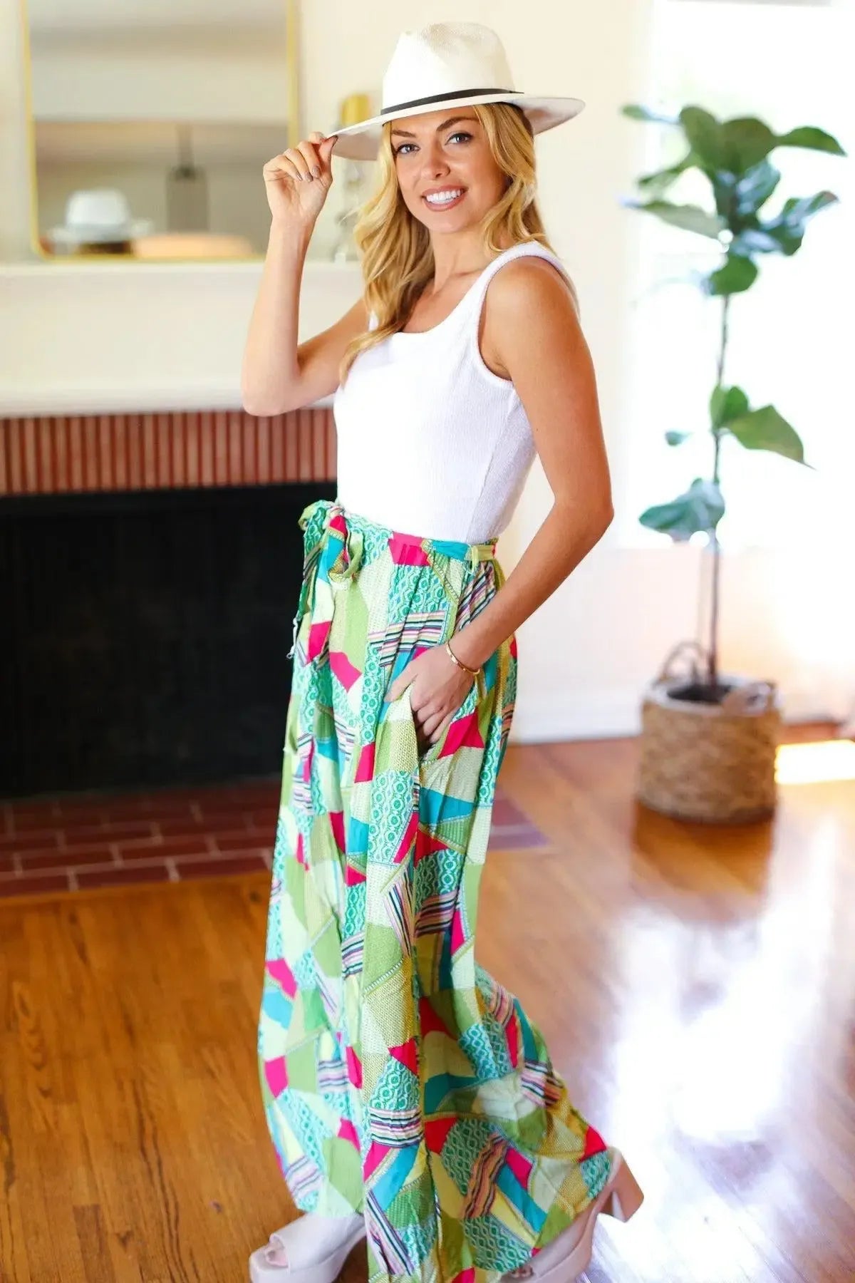 Ivory and Mint Corded Jumpsuit – Soft, Sleek & Sophisticated Style-2024 Summer Blow Out Sale-Evelyns Fashion